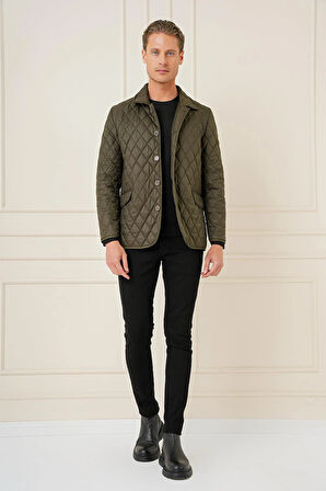 KA 081 Slim Fit Haki Spor Kaban