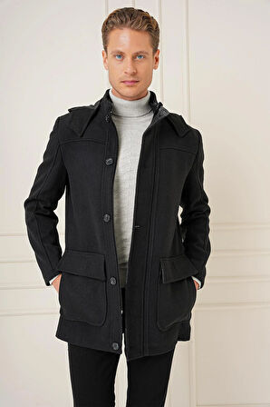 KA 083 Slim Fit Siyah Spor Kaban