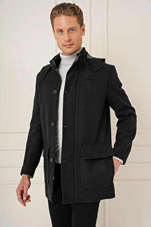 KA 083 Slim Fit Siyah Spor Kaban