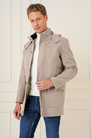 KA 083 Slim Fit Bej Spor Kaban