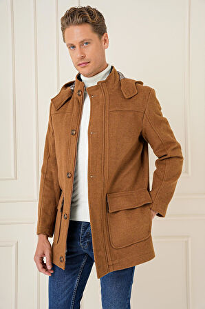 KA 083 Slim Fit Camel Spor Kaban