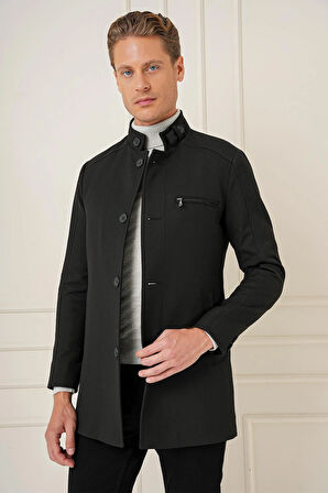 KA 089 Slim Fit Siyah Spor Kaban