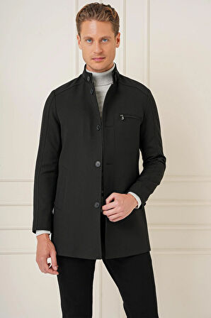 KA 089 Slim Fit Siyah Spor Kaban