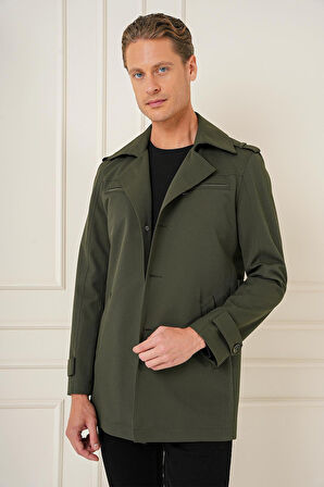 KA 086 Slim Fit Haki Spor Kaban