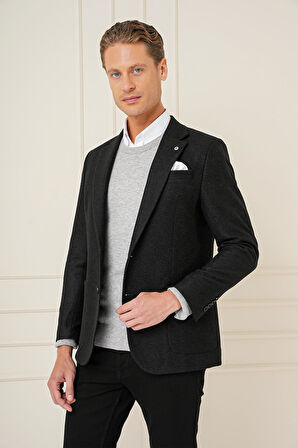 C 689 Slim Fit Siyah Spor Ceket
