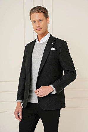 C 689 Slim Fit Siyah Spor Ceket