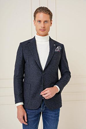 C 689 Slim Fit Lacivert Spor Ceket