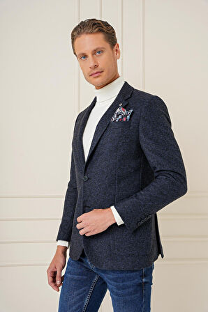 C 689 Slim Fit Lacivert Spor Ceket