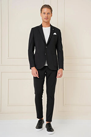 C 690 Slim Fit Siyah Spor Ceket