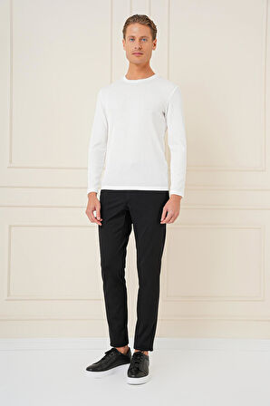 P 1163 Slim Fit Siyah Klasik Pantolon