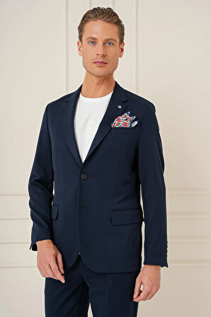 C 691 Slim Fit Lacivert Spor Ceket