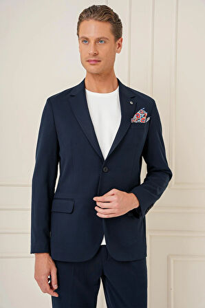 C 691 Slim Fit Lacivert Spor Ceket