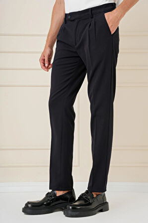 P 1164 Slim Fit Siyah Klasik Pantolon