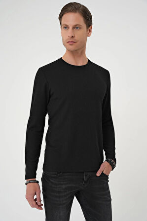 TS 887 Slim Fit Siyah T-Shirt