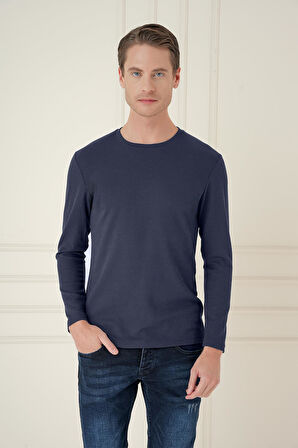 TS 887 Slim Fit Lacivert T-Shirt