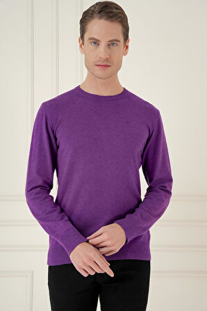 TR 875 Slim Fit Mor Klasik Triko