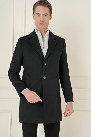 PLT 084 Siyah Klasik Palto