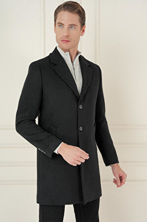 PLT 084 Siyah Klasik Palto