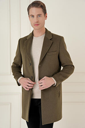 PLT 084 Tütün Klasik Palto