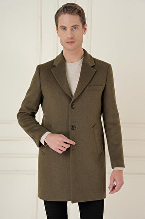 PLT 084 Tütün Klasik Palto