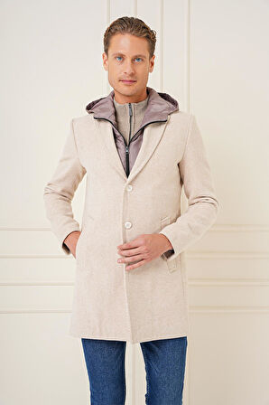 KA 089 Slim Fit Bej Spor Kaban