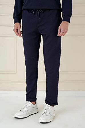 ATP 033 Slim Fit Lacivert Spor Pantolon