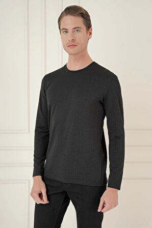 TS 889 Slim Fit Siyah Spor T-Shirt