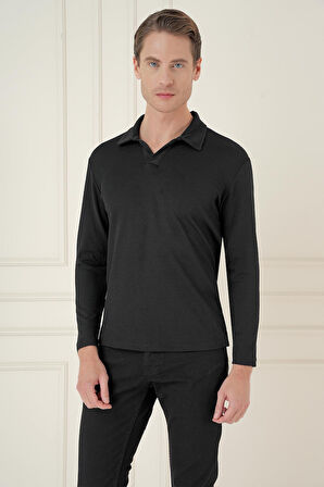 TS 890 Slim Fit Siyah Spor T-Shirt