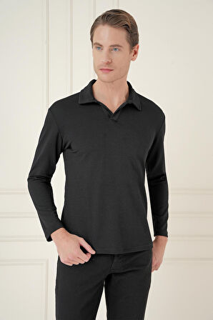 TS 890 Slim Fit Siyah Spor T-Shirt