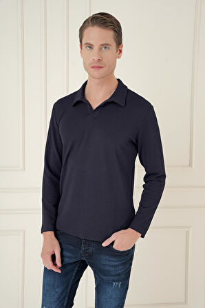 TS 890 Slim Fit Lacivert Spor T-Shirt