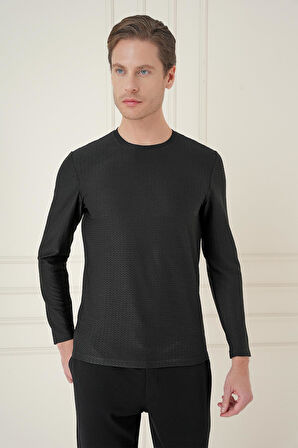 TS 891 Slim Fit Siyah Spor T-Shirt