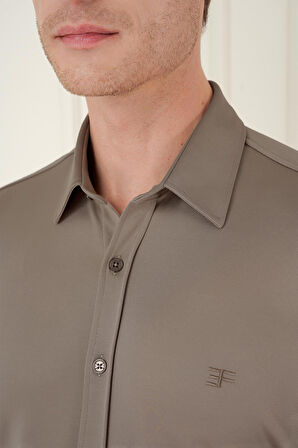 G 1580 Slim Fit Vizon Klasik Gömlek