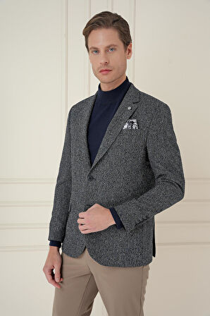 C 692 Slim Fit Siyah Spor Ceket