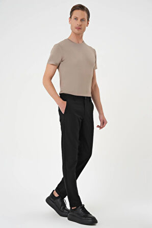 P 1165 Slim Fit Siyah Klasik Pantolon