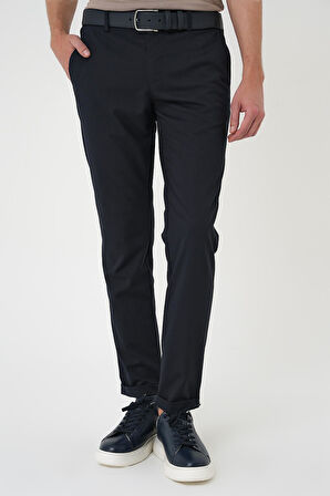 P 1165 Slim Fit Lacivert Klasik Pantolon