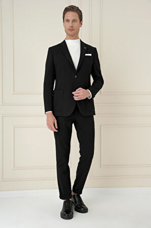 C 695 Slim Fit Siyah Spor Ceket