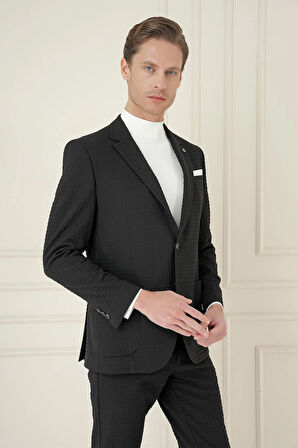 C 695 Slim Fit Siyah Spor Ceket