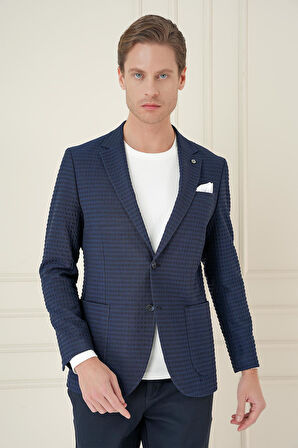 C 695 Slim Fit Lacivert Spor Ceket