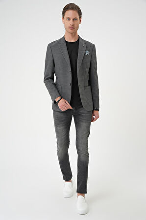 C 695 Slim Fit Antrasit Spor Ceket