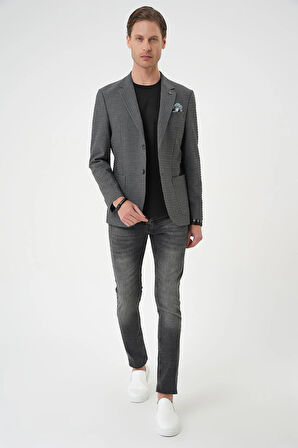 C 695 Slim Fit Antrasit Spor Ceket