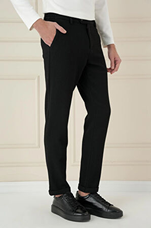 P 1166 Slim Fit Siyah Klasik Pantolon