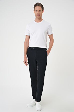 P 1166 Slim Fit Lacivert Klasik Pantolon
