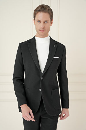 C 694 Slim Fit Siyah Spor Ceket