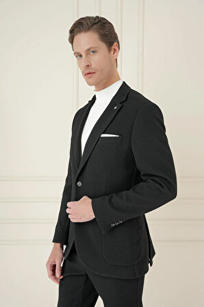 C 694 Slim Fit Siyah Spor Ceket