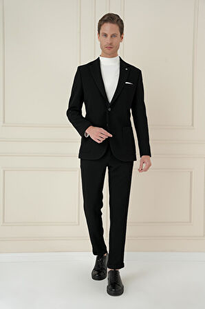 C 694 Slim Fit Siyah Spor Ceket