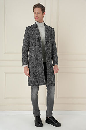 PLT 085 Siyah Klasik Palto