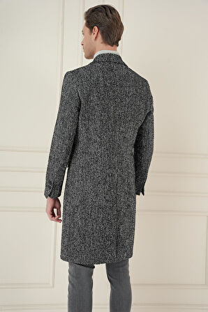 PLT 085 Siyah Klasik Palto