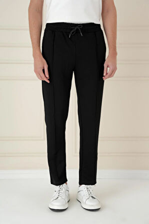 ATP 034 Slim Fit Siyah Spor Pantolon