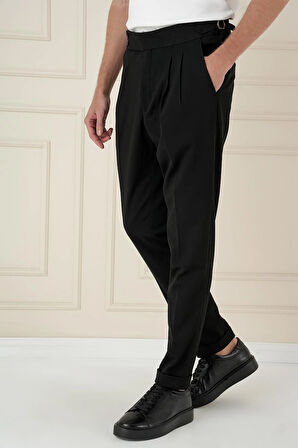 P 1167 Slim Fit Siyah Spor Pantolon