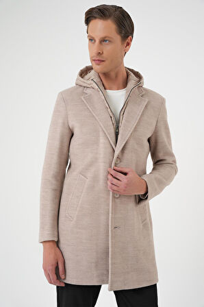 KA 091 Slim Fit Bej Spor Kaban